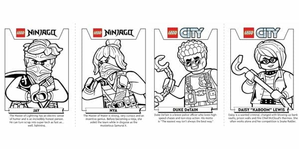 Free Print & Colour LEGO Trading Cards