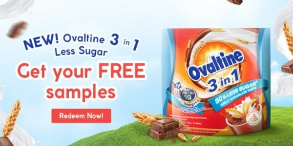 Free Sample of Ovaltine 3in1 Less Sugar