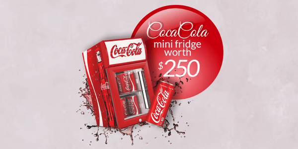 Coca Cola Mini Fridge Prize