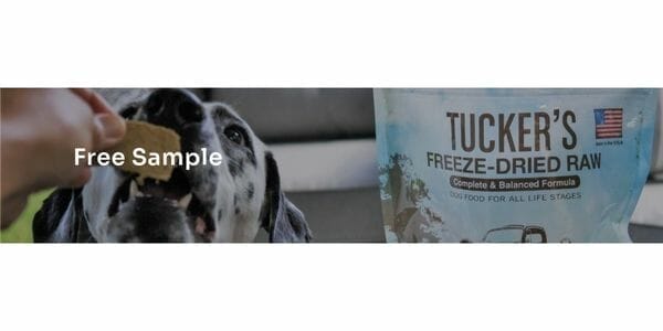 Free Sample of Tucker's Dog Food