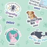 Free Animal Rights Sticker Sheet