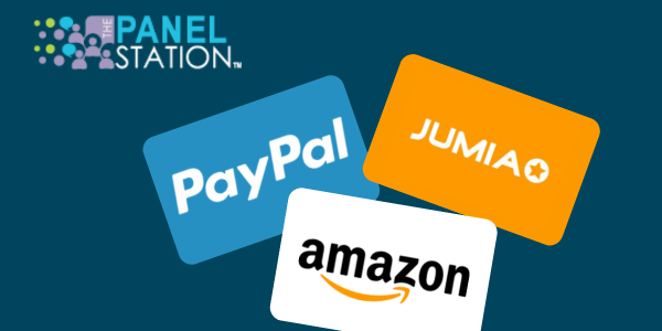 PayPal, Amazon and Jumia Gift Cards.