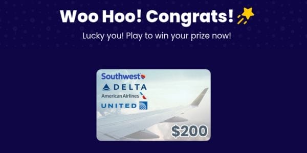 Win a $200 Airlines Gift Card