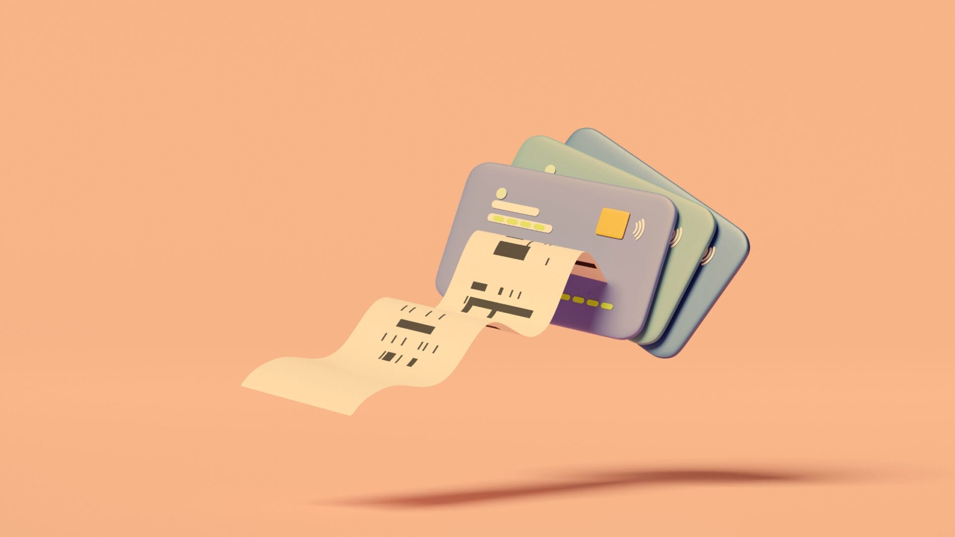 Voucher code printing out of a credit card