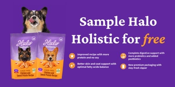 Free Sample of Halo Holistic Dog Food