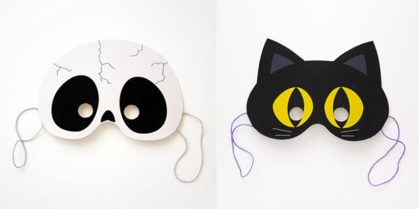 Gratis Halloween-masker för barn